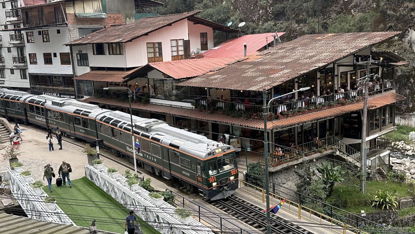 Train station at Aguas Calientes, Peru